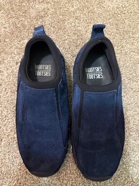 Mootsies Tootsies Men's Navy Suede Slip-On Loafers